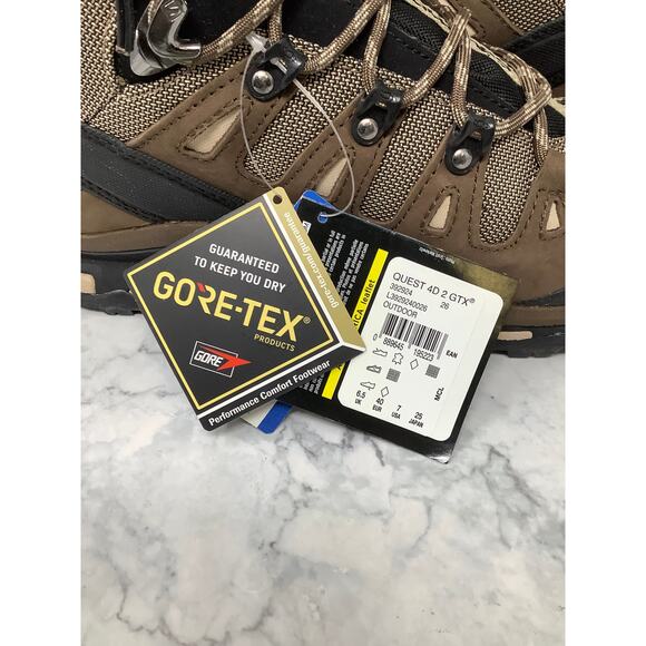 Salomon Men's 7 Fossil Rain Quest 4D 2 Gtx Goretex Hiking Boots Outdoor LF1 - Picture 8 of 15